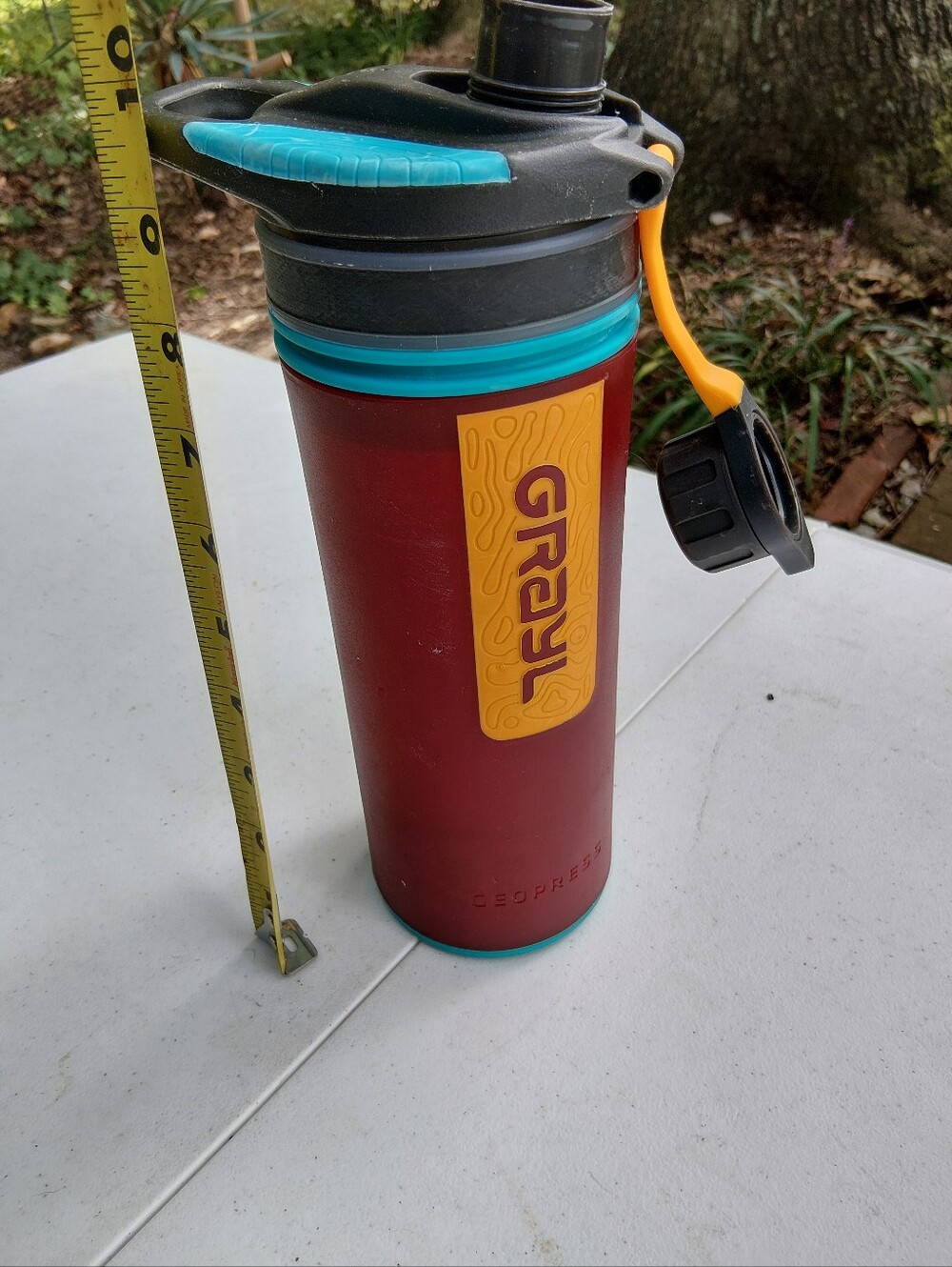 Grayl Geopress 24z water purifier and water bottle